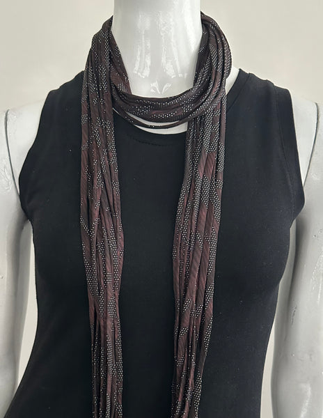 Infinity Scarf Necklace in Eggplant 'Aubergine'