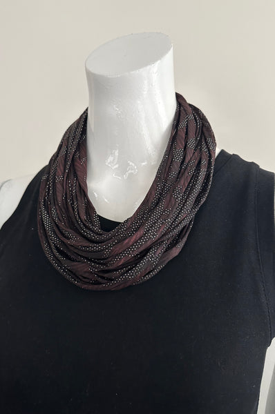 Infinity Scarf Necklace in Eggplant 'Aubergine'