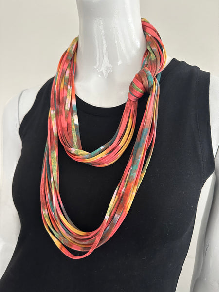 Infinity Scarf Necklace in Coral 'City Coral'
