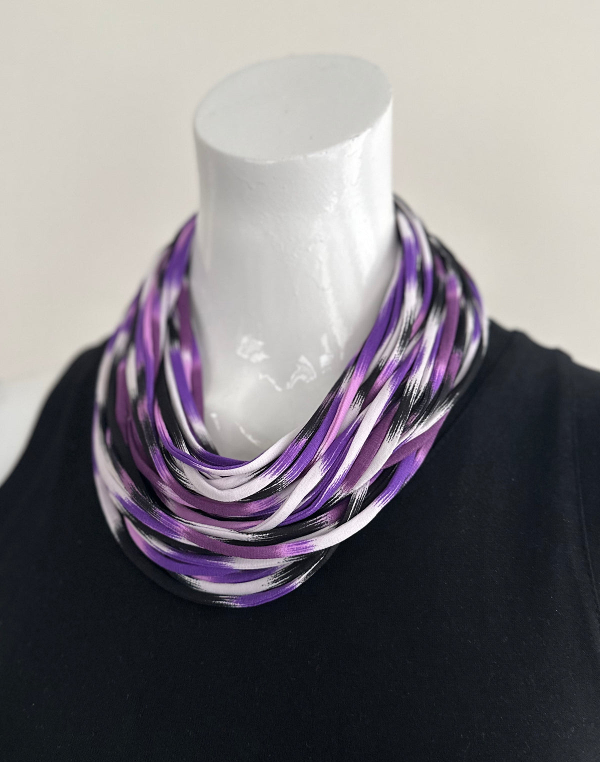 Purple Ombre Infinity Scarf Necklace &#39;Purple Rain&#39;