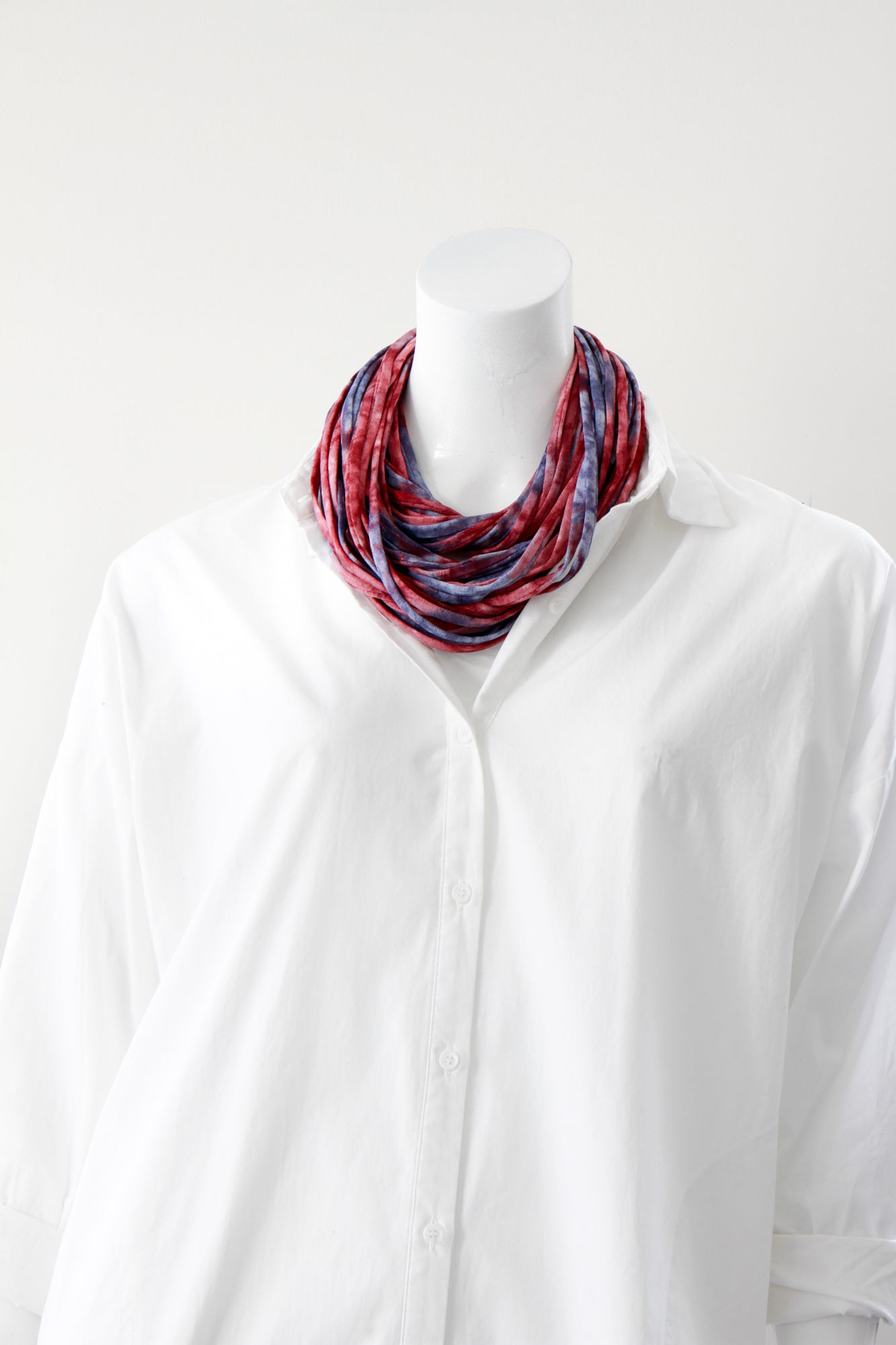 Scarf Tying Infinity Scarf Shirt Infinity Scarf Necklace In Red