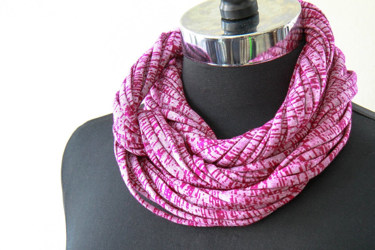 Dark Pink Raspberry Choker or Neckwarmer for Women