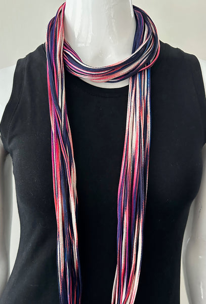 Rainbow Ombre Multi-Color Infinity Scarf Necklace 'Wild Fire'