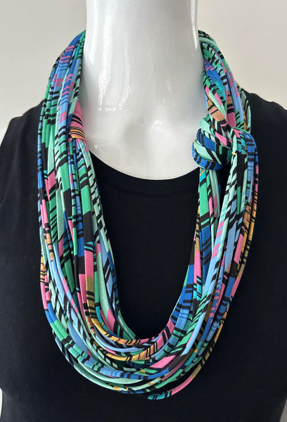 Multi-Color Striped Infinity Scarf 'Candy Stripe'