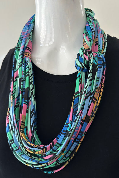 Multi-Color Striped Infinity Scarf 'Candy Stripe'