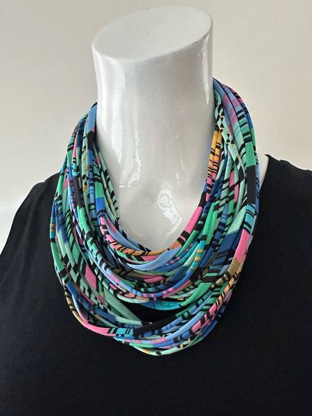 Multi-Color Striped Infinity Scarf 'Candy Stripe'