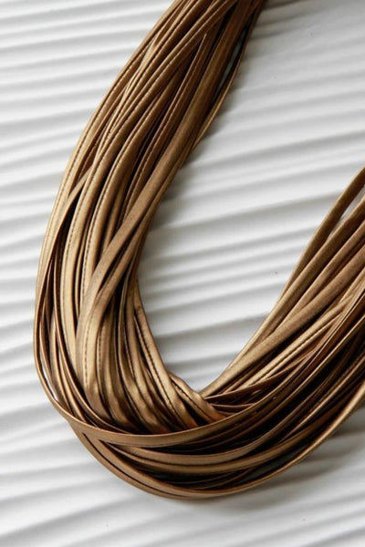 Infinity Scarf in Vegan Leather 'Antique Brass'