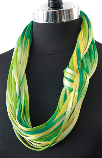Infinity Scarf in Yellow and Green 'Canary'