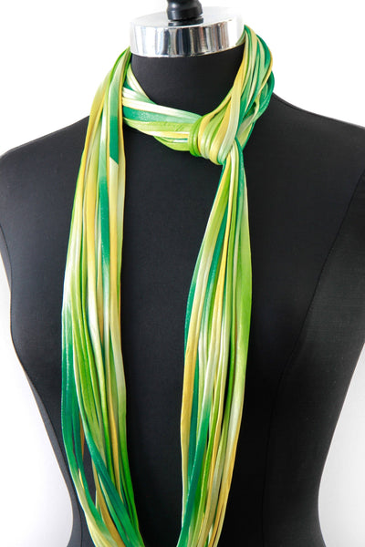 Infinity Scarf in Yellow and Green 'Canary'