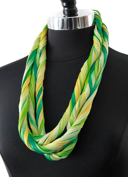 Infinity Scarf in Yellow and Green 'Canary'