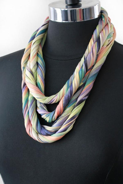 Ombre Print Infinity Scarf 'Blush'