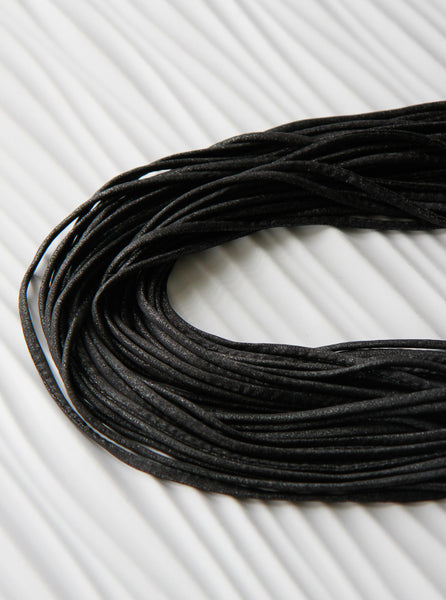 Black Infinity Scarf with Silver Sheen 'Frost'