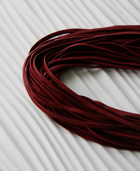 Infinity Scarf in Vegan Leather 'Bordeaux'