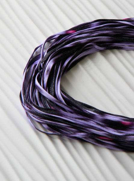 Ikat Print Infinity Scarf in Purple and Pink 'Sorbet'