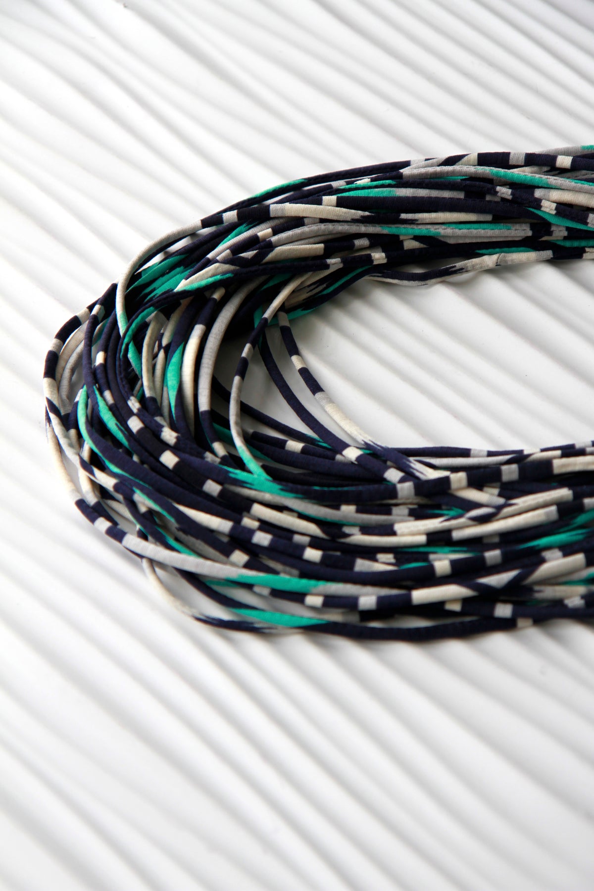 Infinity Scarf in Blue and Mint &quot;Glow&quot;