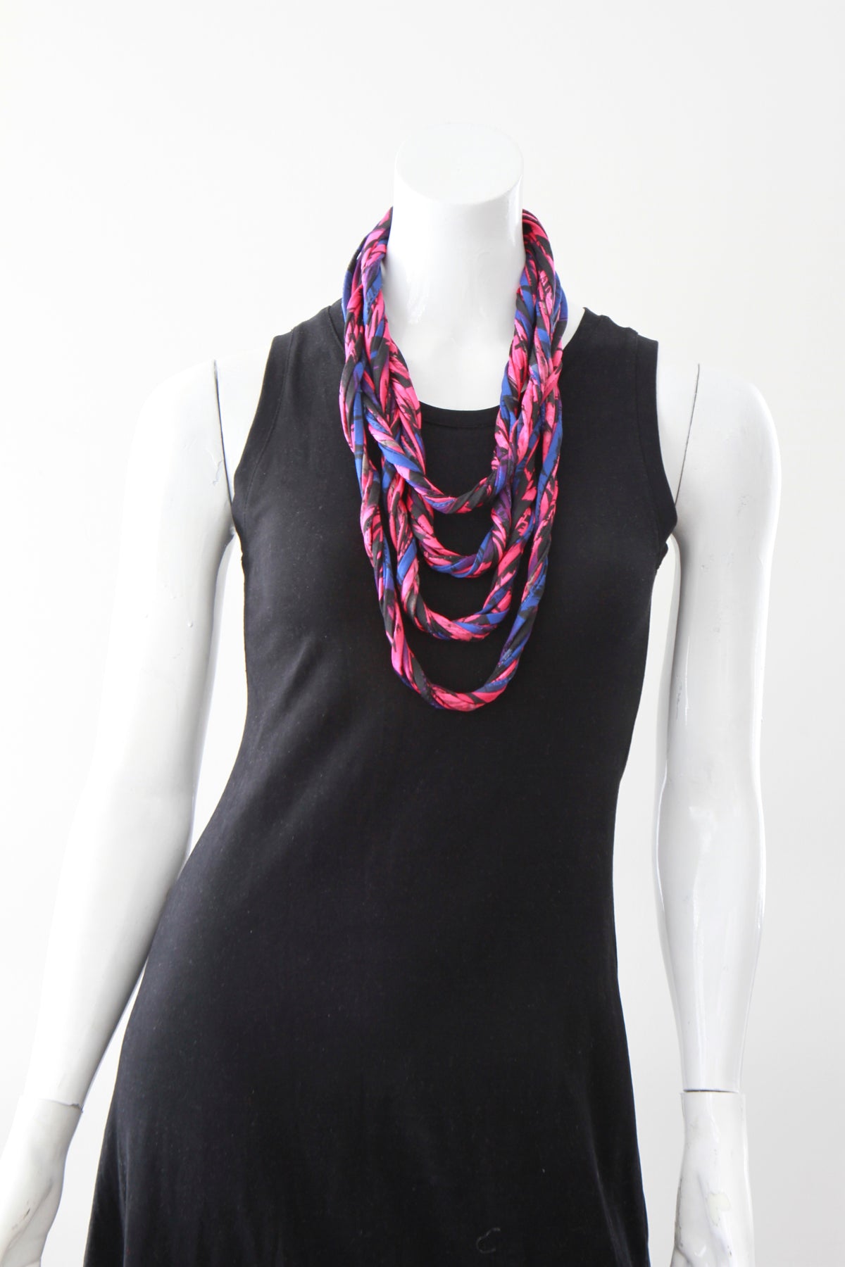 Pink and Purple Infinity Scarf in &#39;Lotus&#39; Floral Print