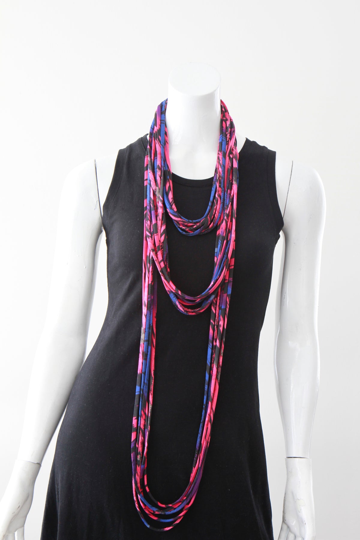 Pink and Purple Infinity Scarf in &#39;Lotus&#39; Floral Print