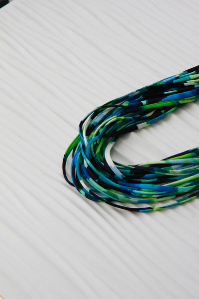 Green and Blue Infinity Scarf in 'Ocean Spray'
