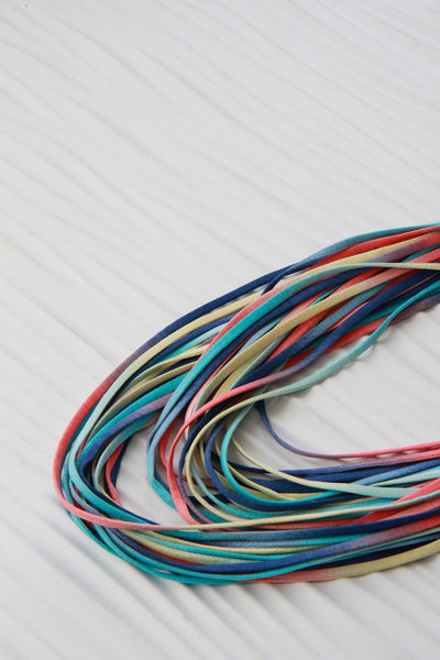 Infinity Scarf Necklace in Rainbow Ombre Print 'Macaroon'