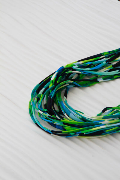 Green and Blue Infinity Scarf in 'Ocean Spray'