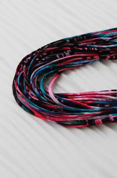 Bright Infinity Scarf Necklace in 'Bubble Gum'