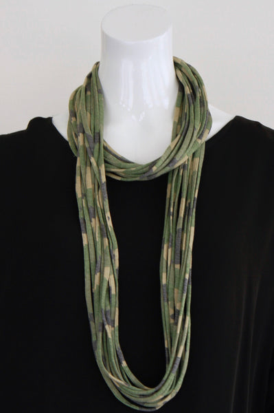 Camo Print Infinity Scarf 'Deep Cover'