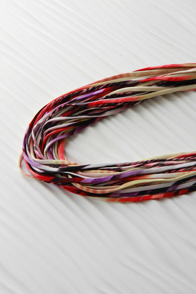 Infinity Scarf or Necklace in Multi-color Print 'Wavelength'