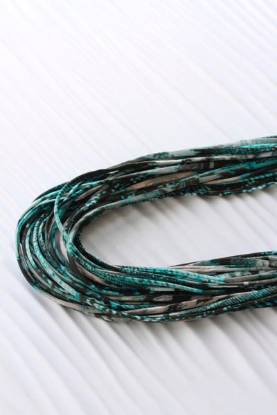 Turquoise Infinity Scarf or Necklace 'Crystal Clear '