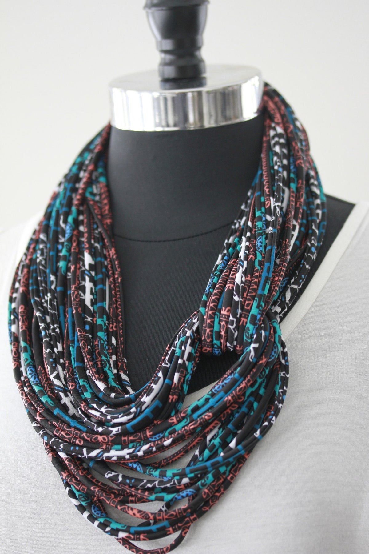 Aztec print infinity scarf