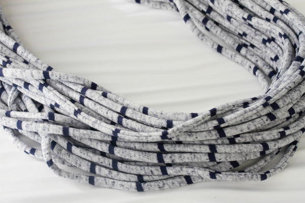 Navy Blue and Heather Grey Scarf