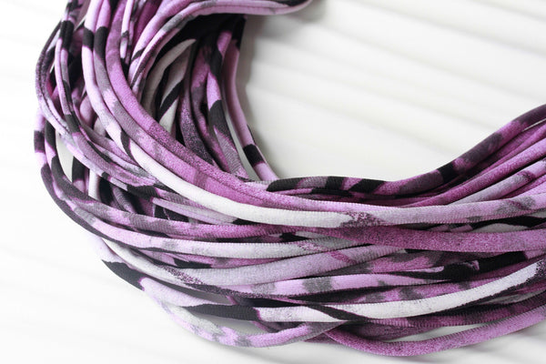 Purple Gray Infinity Scarf 'Sunday Best'