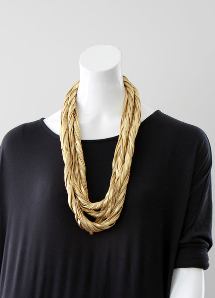 Solid Gold Infinity Scarf for Women