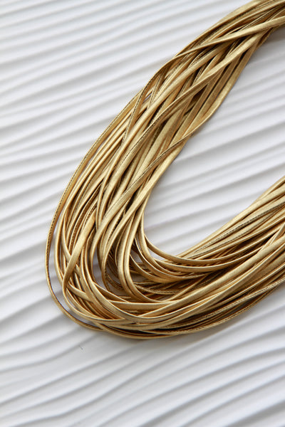 Solid Gold Infinity Scarf for Women